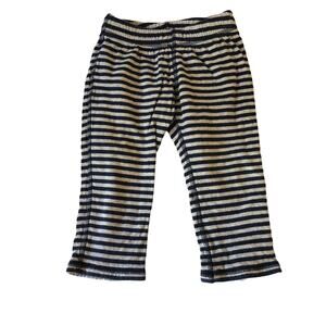 Tea Collection Navy Grey Stripe Reversible Pants size 18-24m